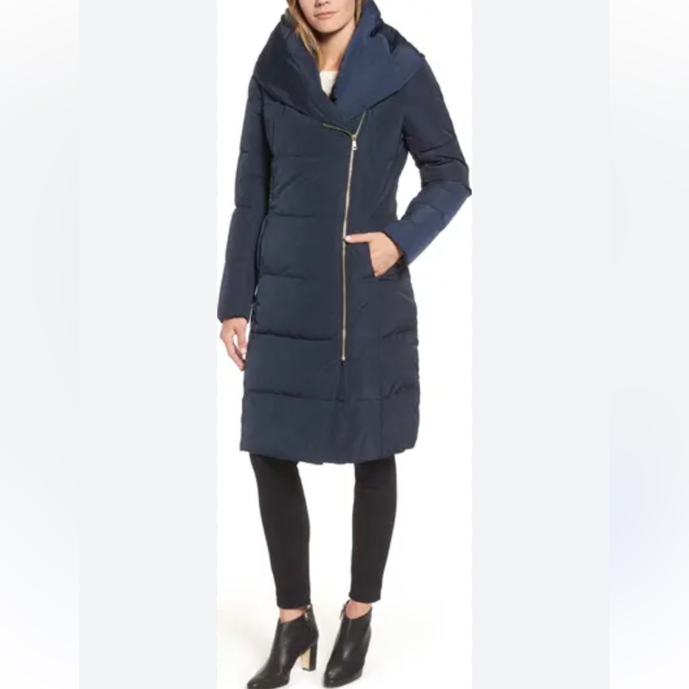 NWT Cole Haan Midnight Blue Puffer Jacket